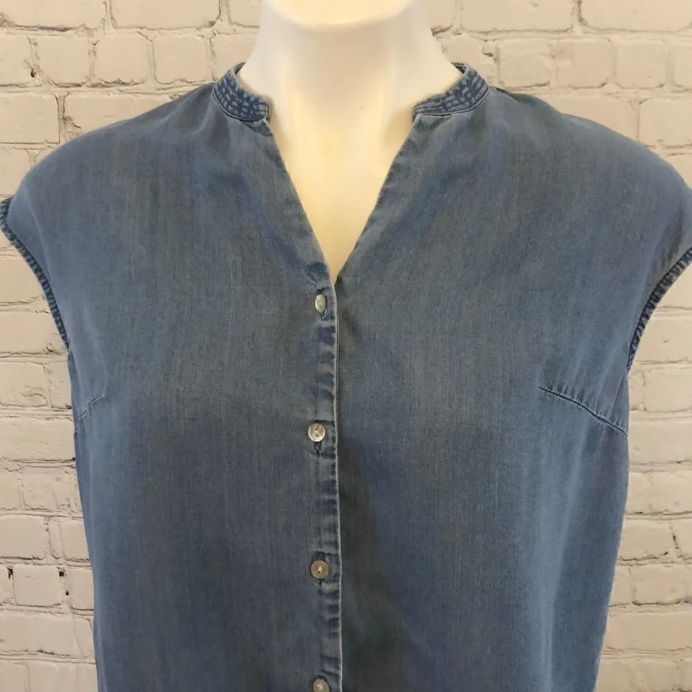A New Day sleeveless chambray top - Image 2