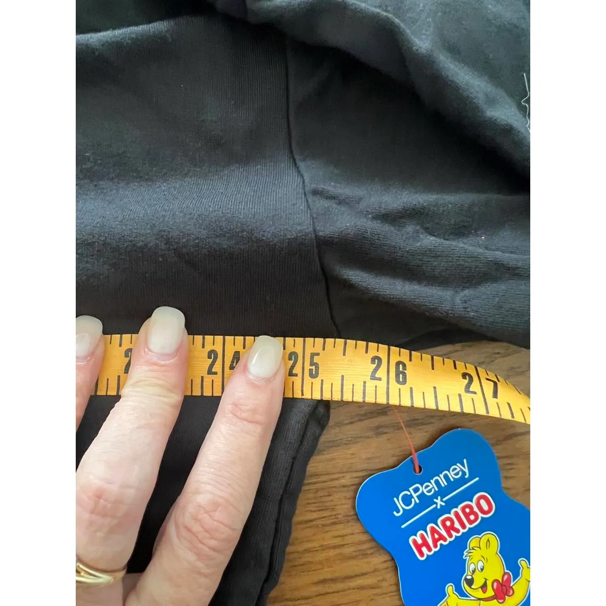 Haribo x JCPenney Black Cropped Sweatshirt Size XXL - Image 4