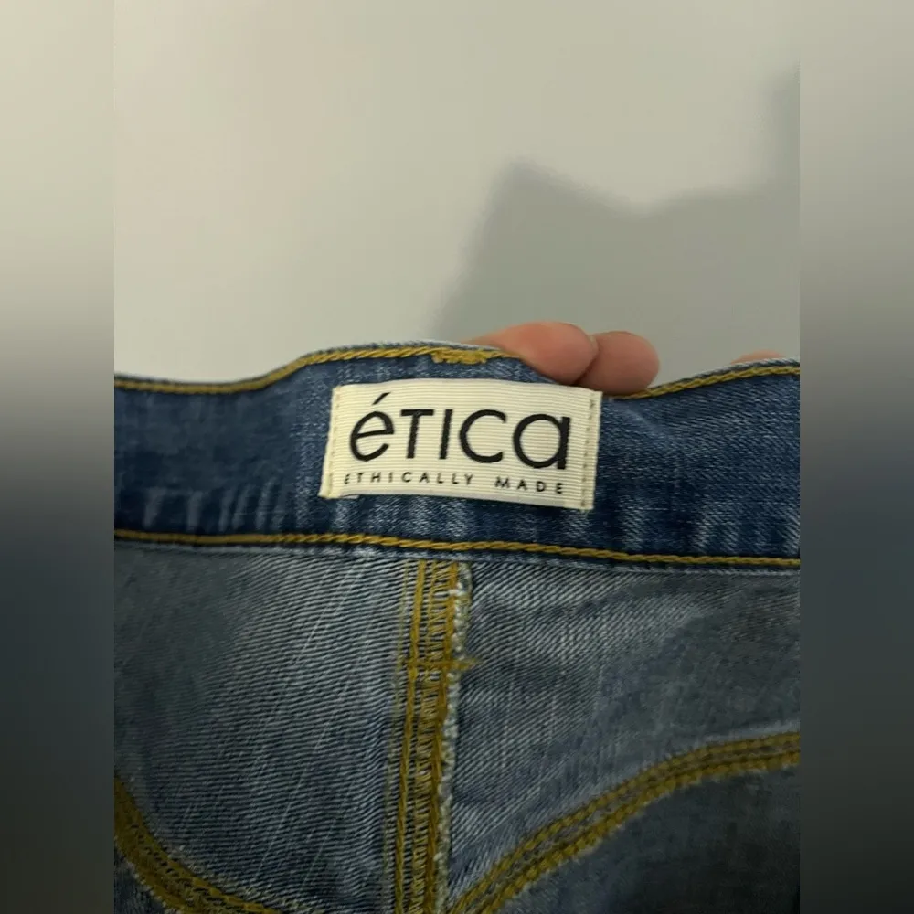 ETICA Stanton Relaxed Wide Leg Denim Jeans in Fistral Size 29 x 29 NWT Blue - Image 7