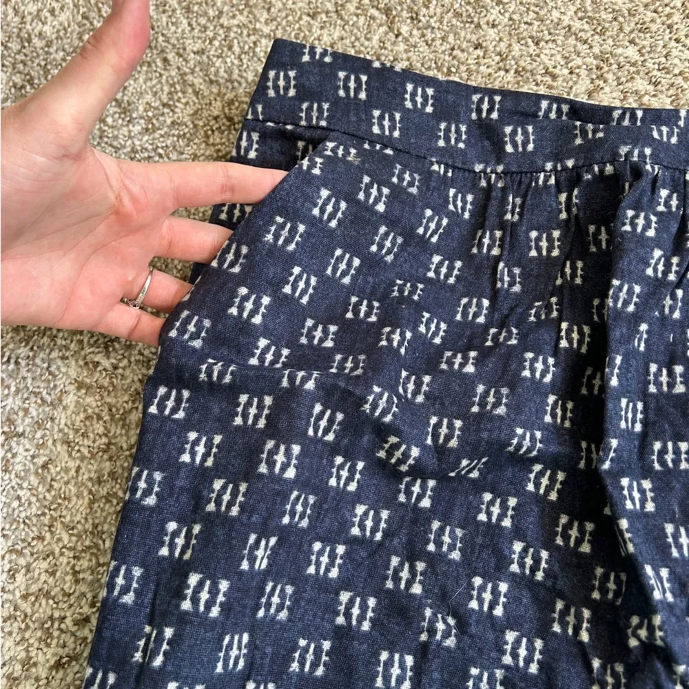 🦋 GAP Factory Blue White Mini Skirt Formal Office Preppy Size 14 - Image 3