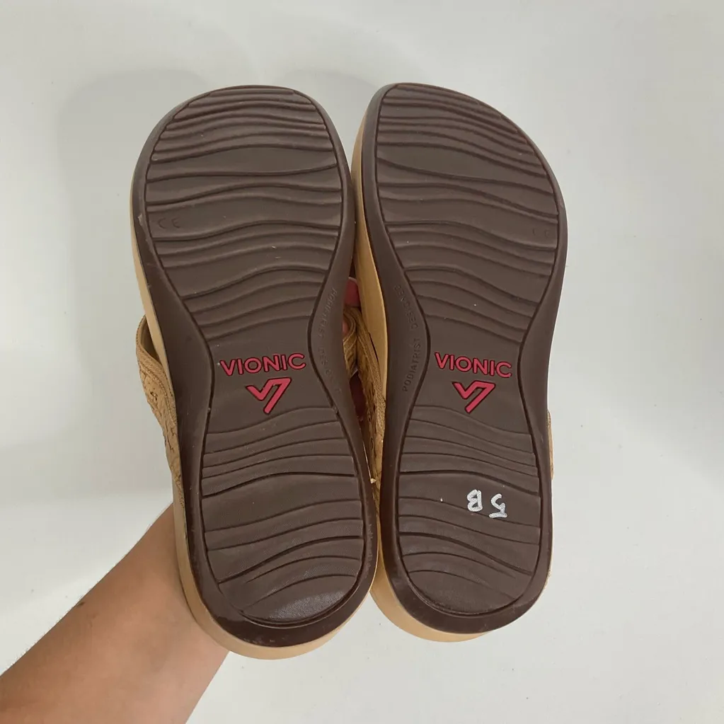 Vionic High Tide Platform Flip Flop Sandals Size 9 - Image 6