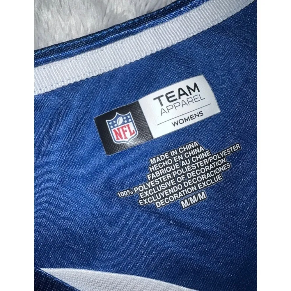 Indianapolis Colts JerseyWomens Medium Blue NFL Team Apparel V Neck  Shirt Top - Image 2