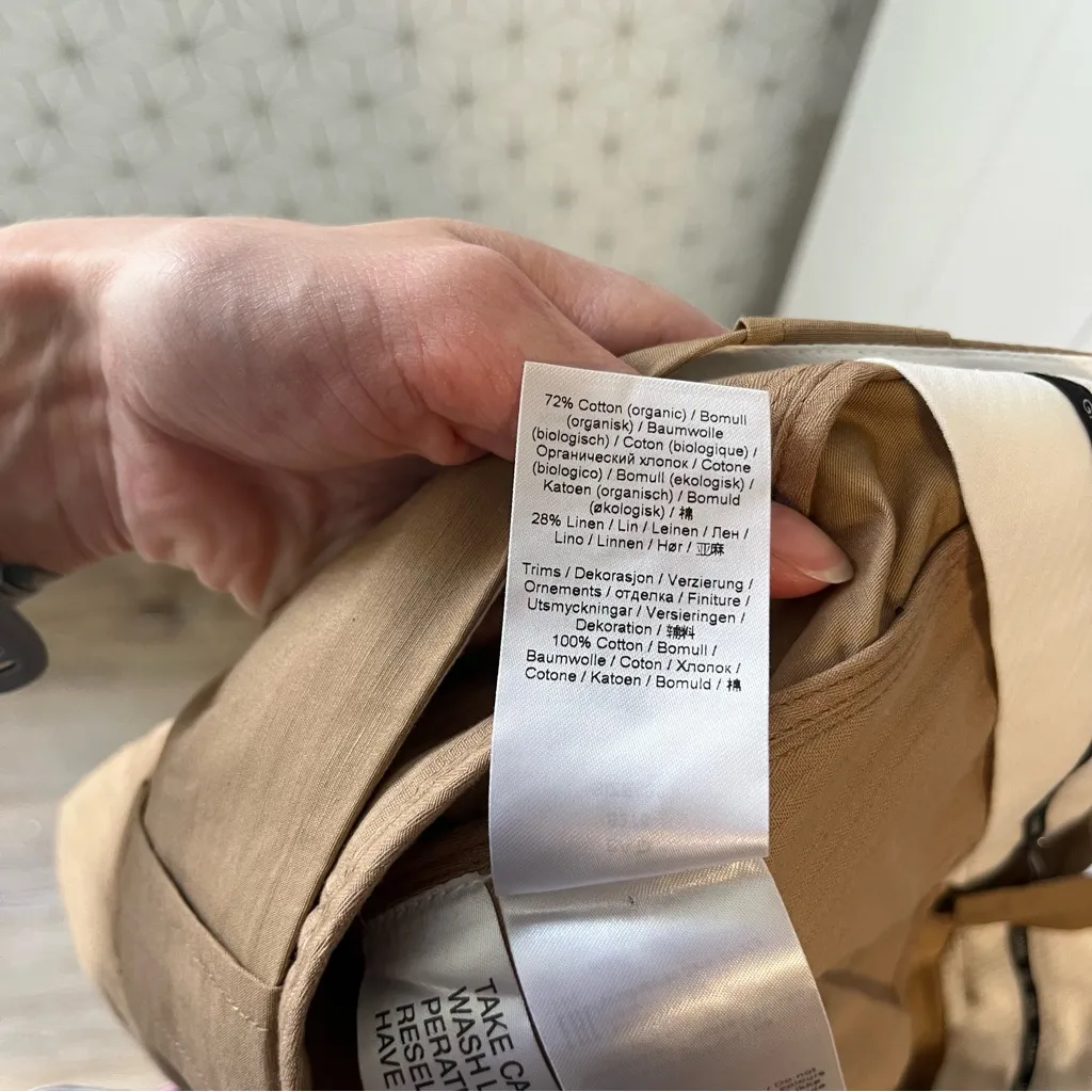 Ganni Drapey Pleat Loose Brown Trouser Pant - Image 12