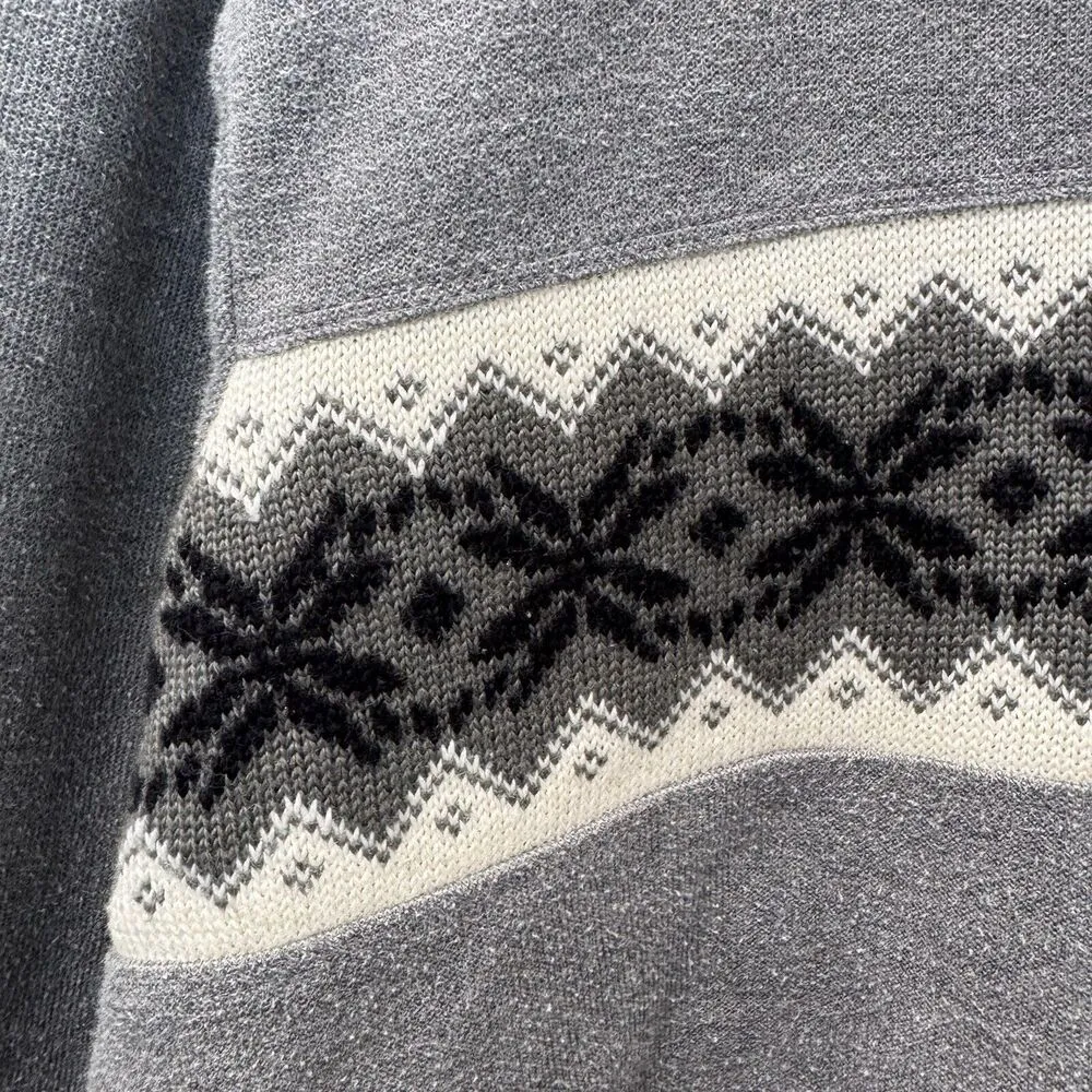 VTG Bobbie Brooks Charcoal Gray Crew Neck Winter Knit Sweater Ladies Size XL - Image 5