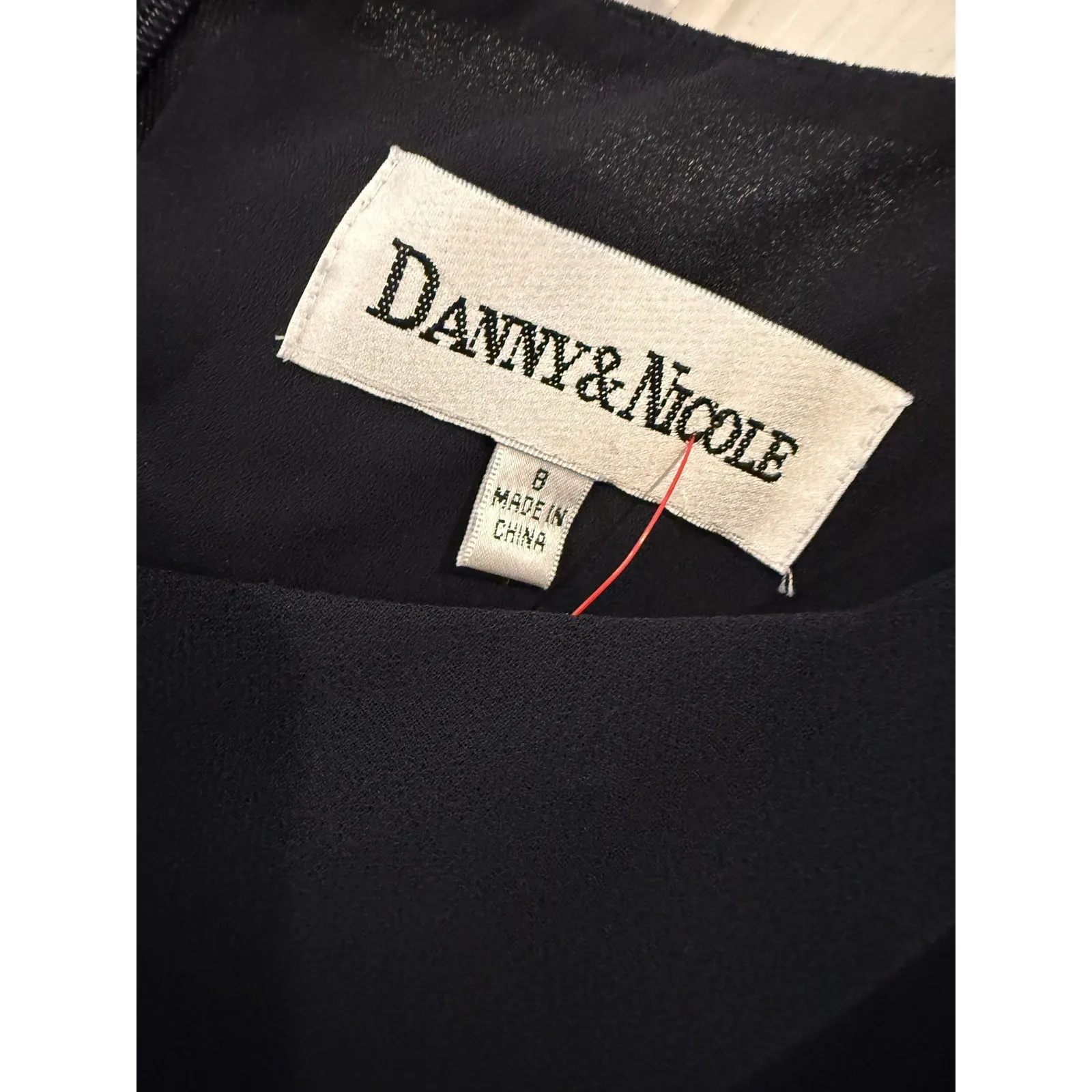 Danny & Nicole Black‎ Dress Sleeveless Party Cocktail Flounce Hem Size 8 - Image 3