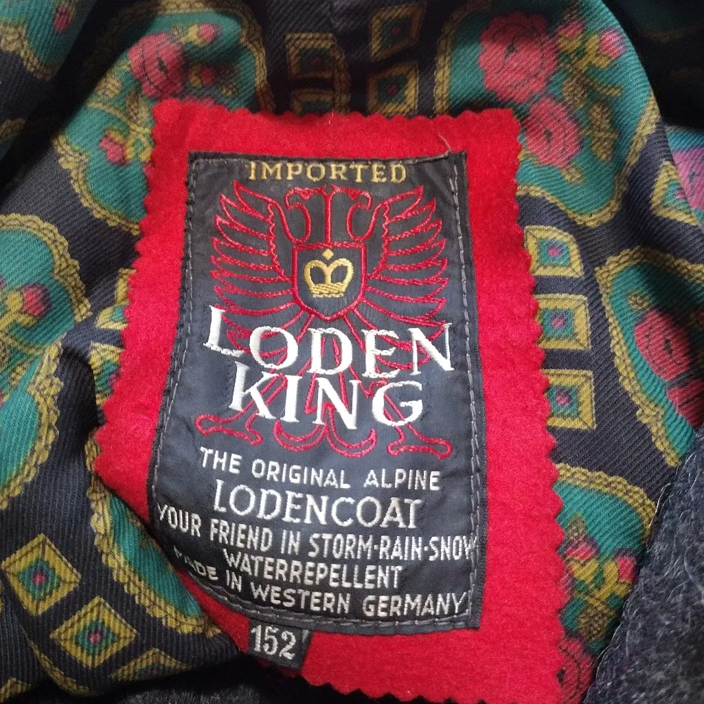 Vintage loden King Gray Wool Cape Coat Size undefined - Image 5