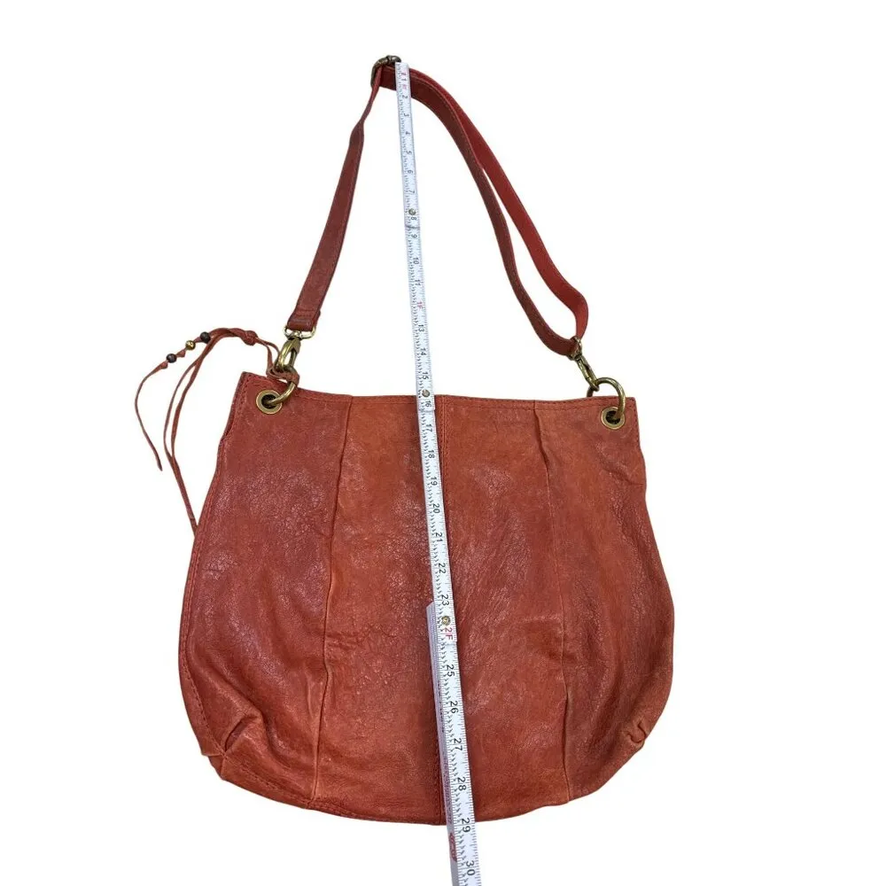 Vintage Fossil Womens Red Leather Shoulder Bag Purse SKU 7234 - Image 4