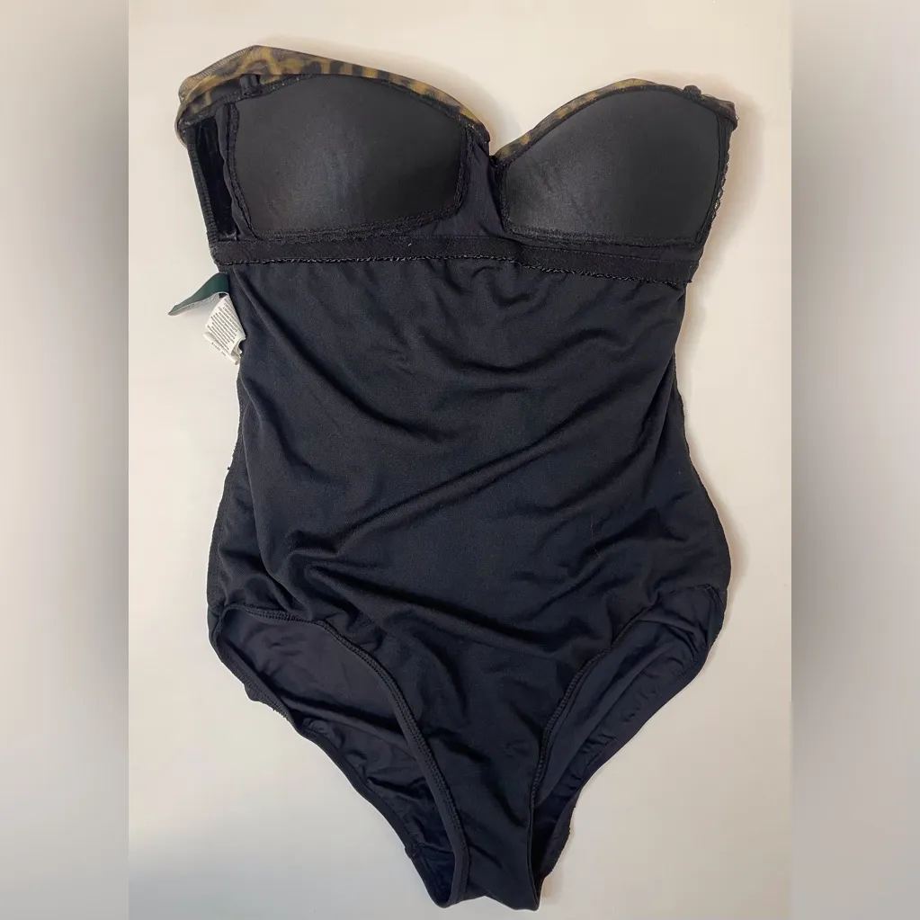 Lauren Ralph Lauren‎ NWOT Vintage Ocelot Leopard Print One-Piece Swimsuit Size 2 - Image 10