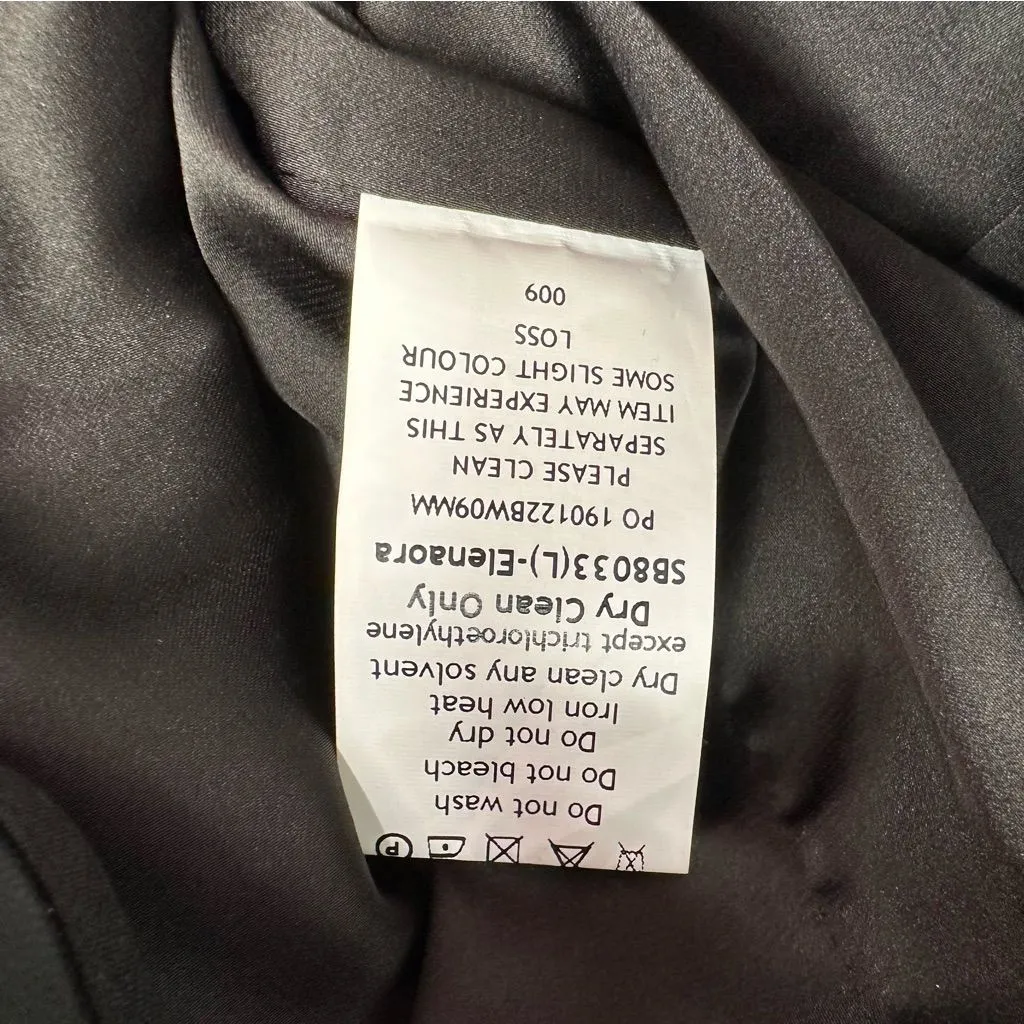 House of CB Elenaora Black Vegan Leather Trousers size Small Longer Length - Image 11