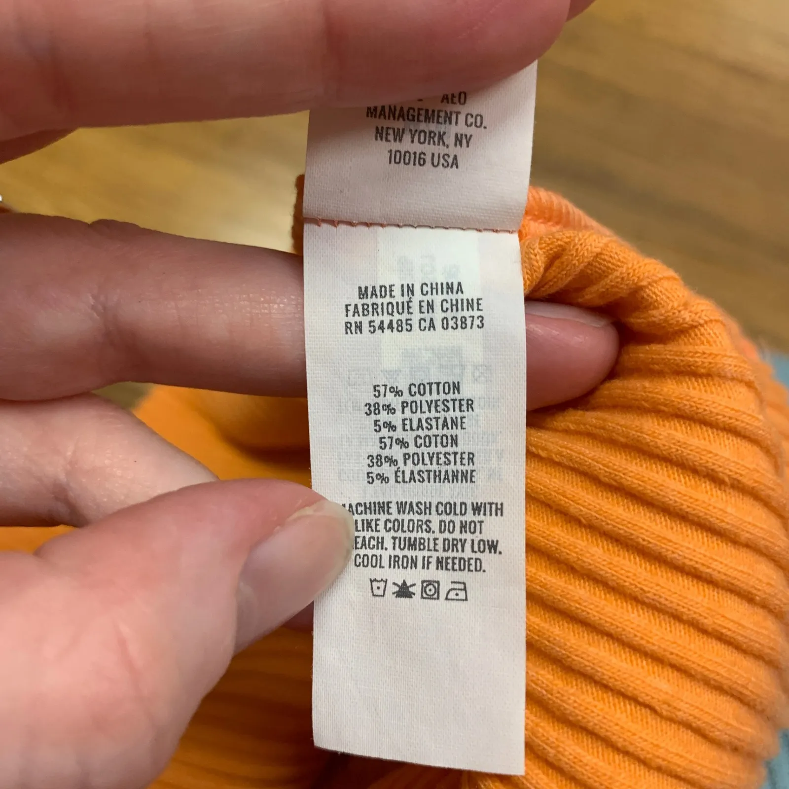 Aerie Ribbed Tank Top Orange Sleeveless Crop Casual Women's Size Medium Stretch - Image 4