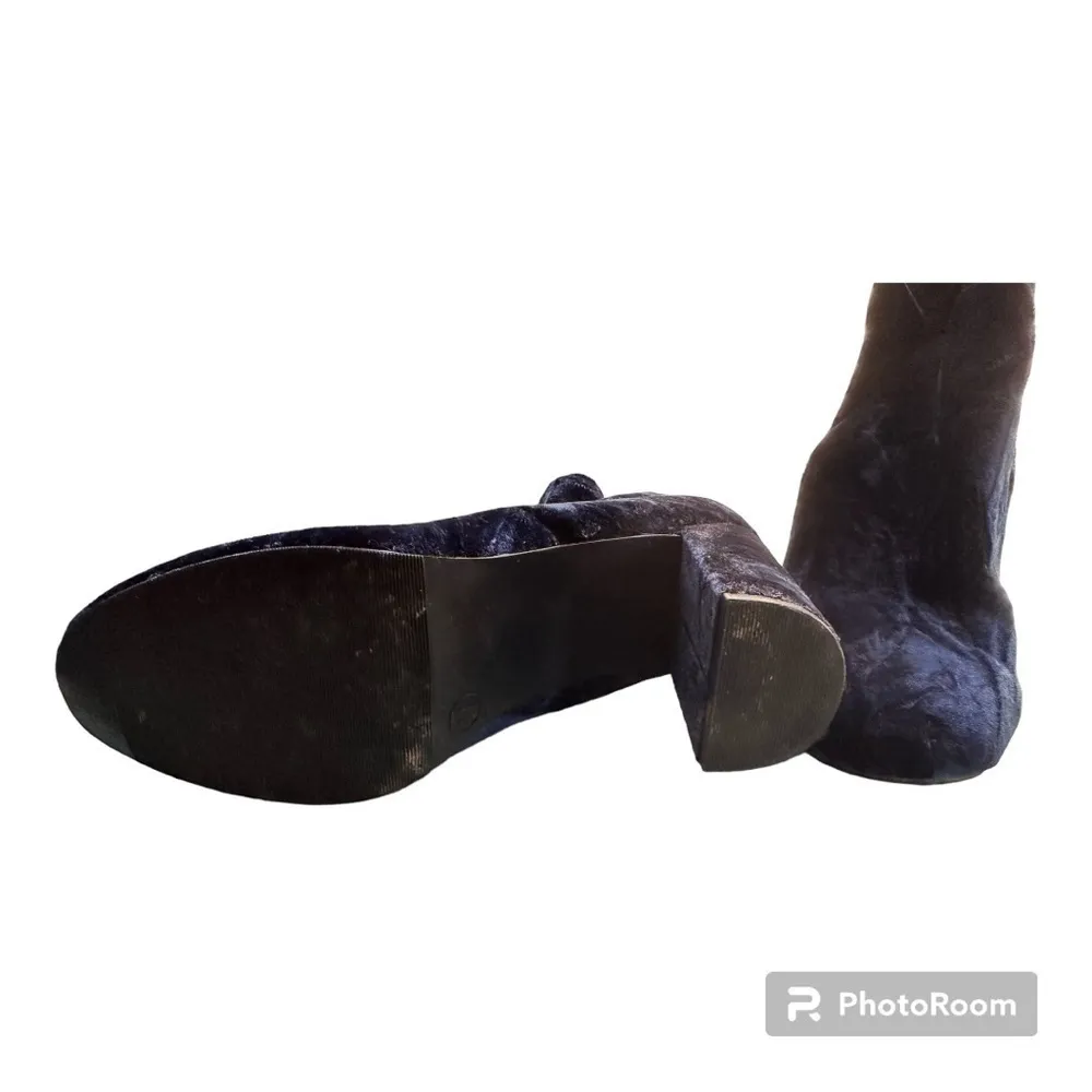 Mossimo Supply Co. Women's Dania Velvet Bootie Boots - Blue - Size 11 - Image 13