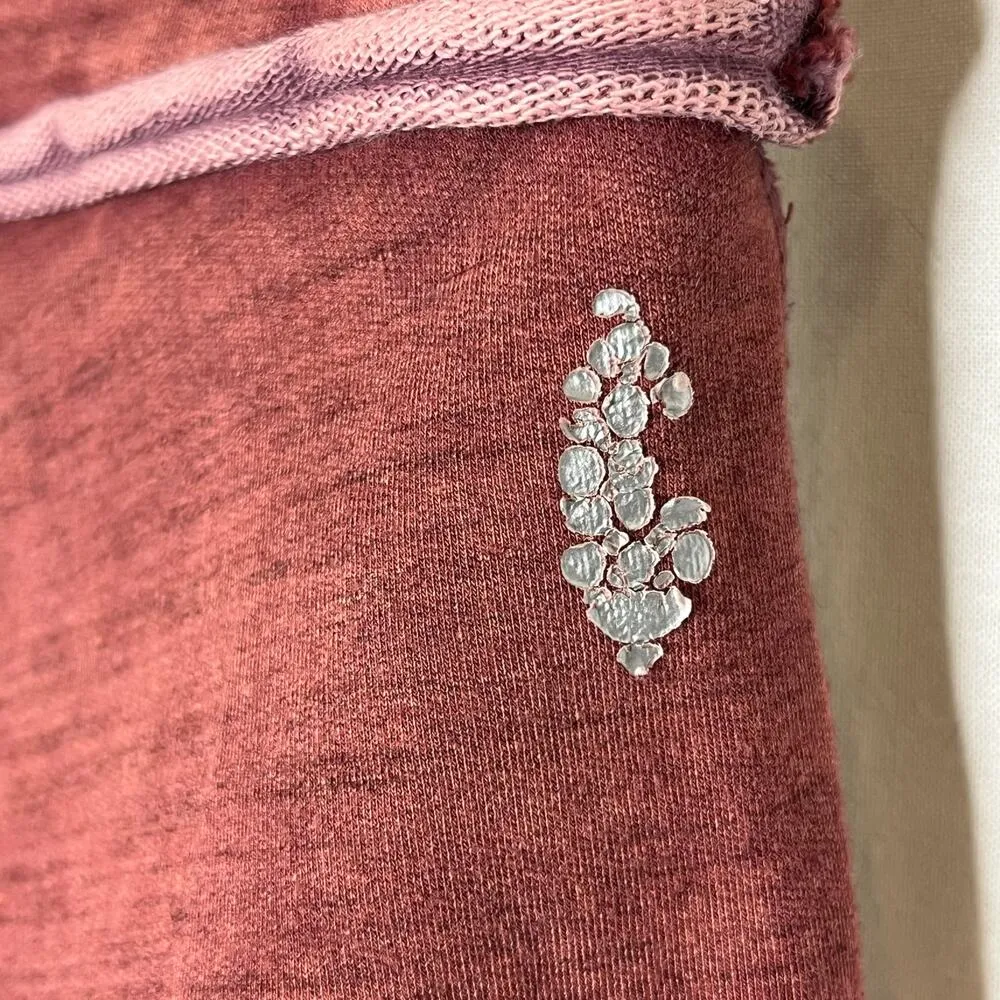 Free People Movement Kyoto Leggings Pink Colorblock Size Medium Drawstring Waist - Image 8