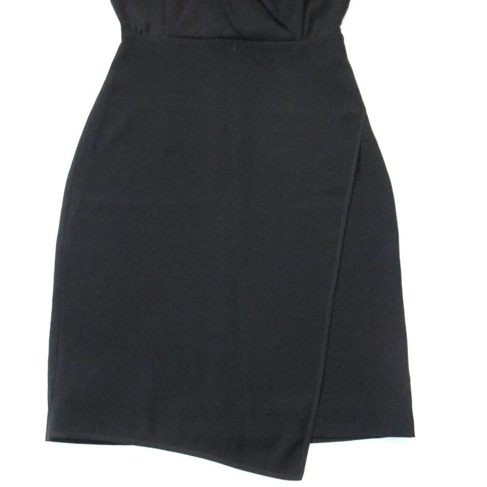 NWT MM. Lafleur Tory 3.0 in Black Crepe Collared V-neck Sheath Dress 6 - Image 7