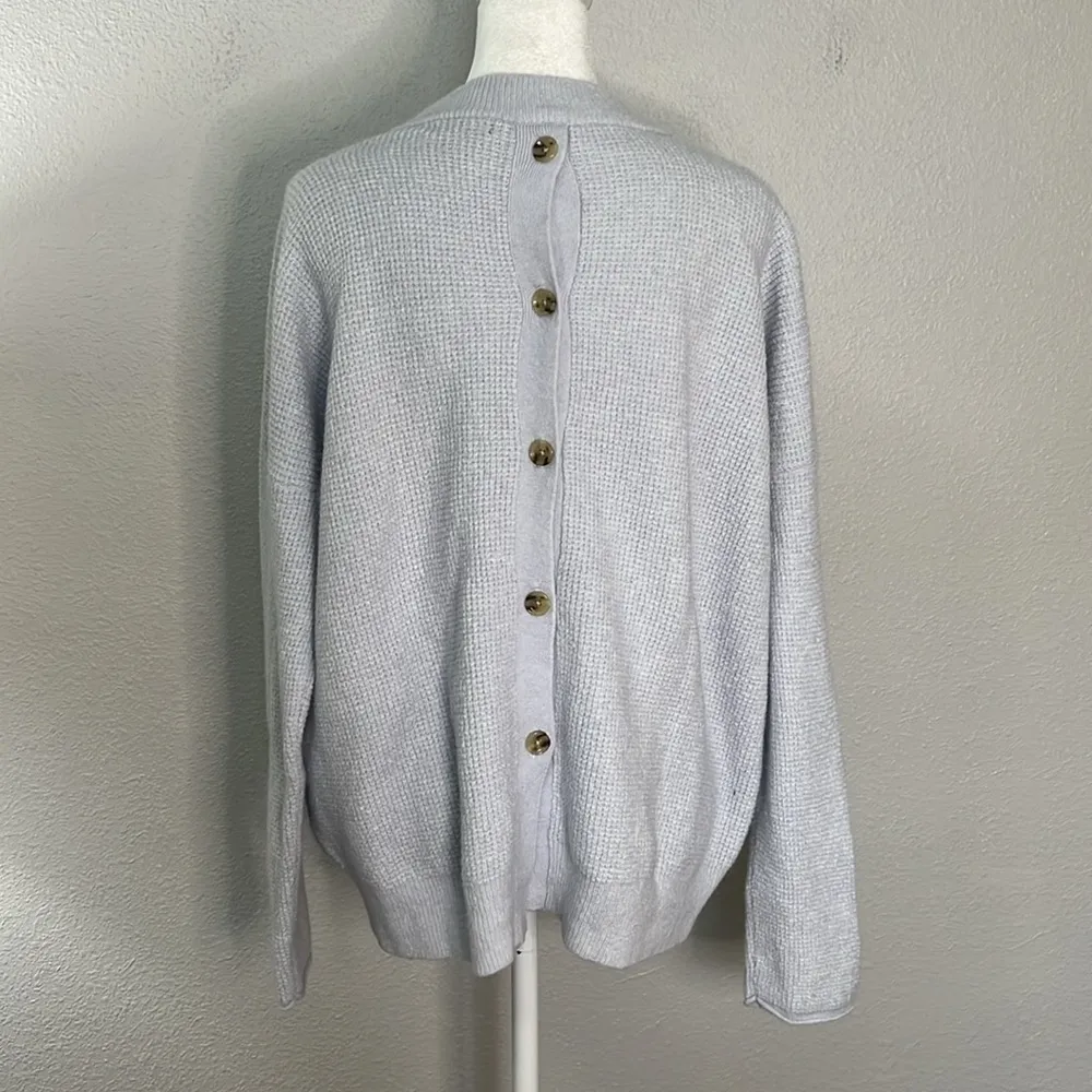 JCrew Point Sur Button Back Sweater Size Medium - Image 4