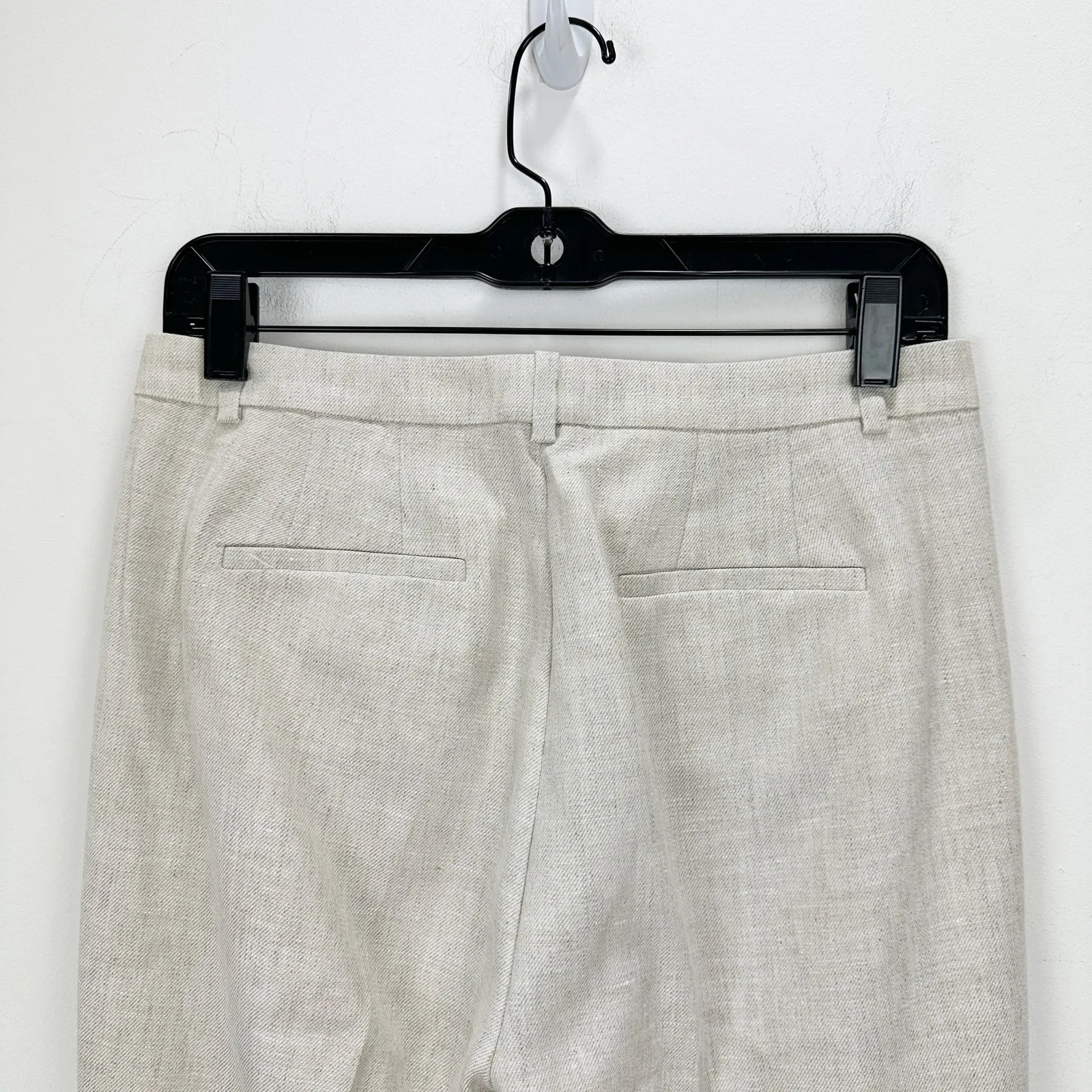 J.Crew Tall Kaya Pant Stretch Linen Blend Cobalt Classic Flax Ivory US 0T NWT - Image 6