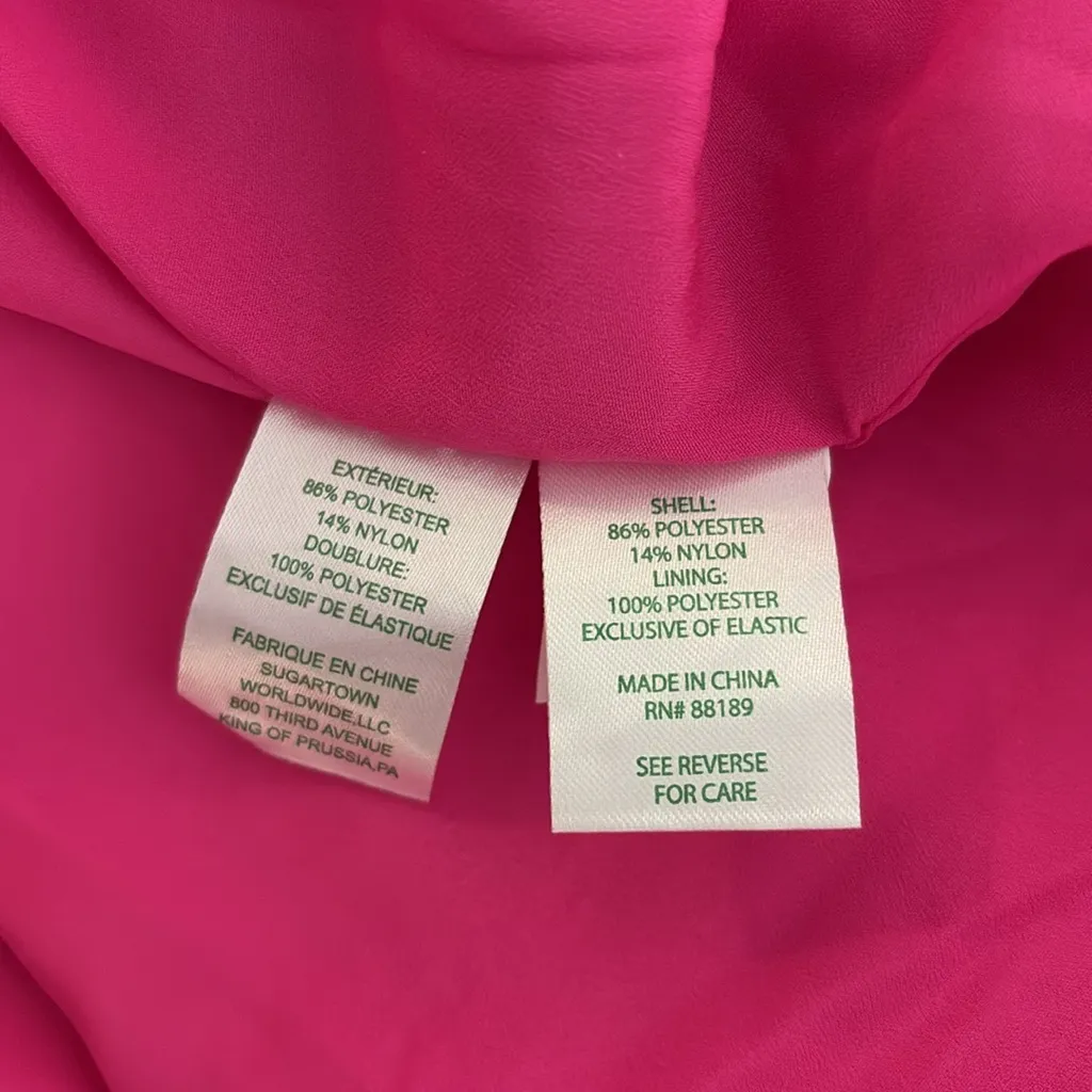 New Lilly Pulitzer Ellara Jaquard Midi Dress Size 00 NWT Bright Magenta Pink - Image 11