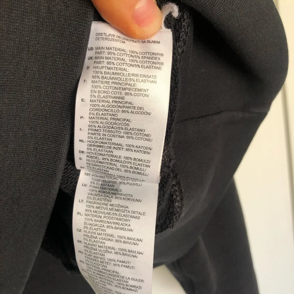 Women’s adidas Trefoil Logo Black and White Crop Hoodie Size S - Image 12