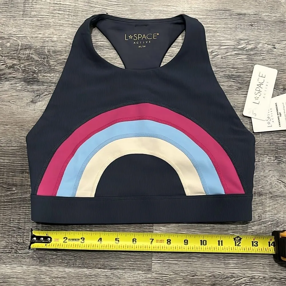 L*SPACE NWT Chasing Rainbows sports bra top - M ($110) - Image 3