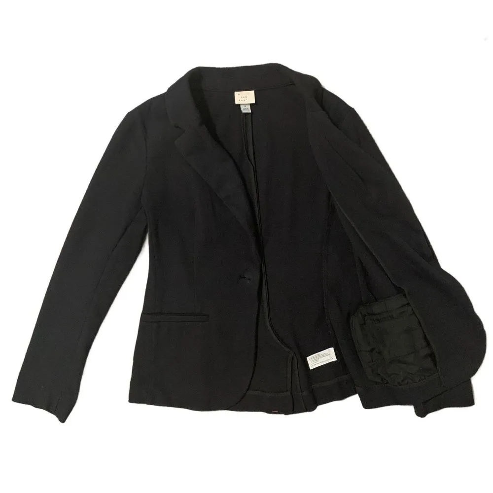 | 98% Cotton Unlined Black Blazer Size Small Event Office Work Wear - Image 6
