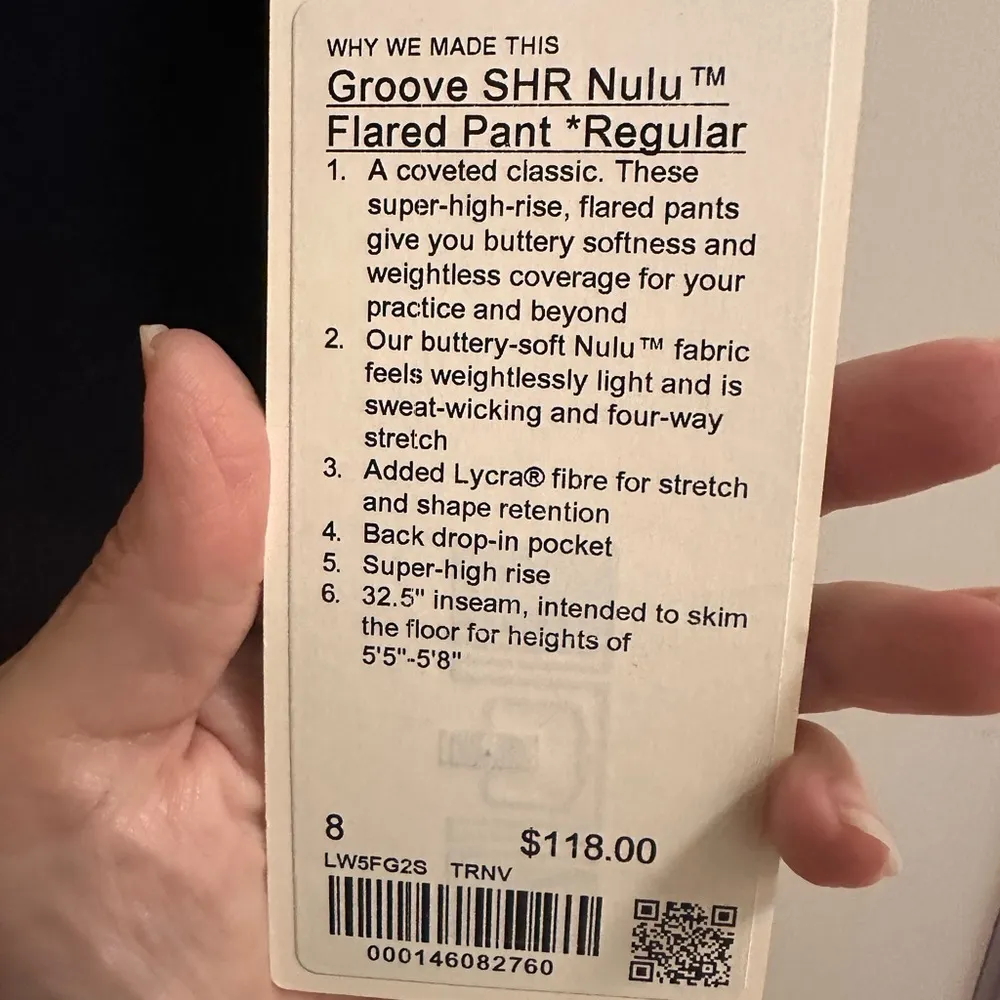 LULULEMON GROOVE SHR NULU FLARED PANT, NWT - Image 2