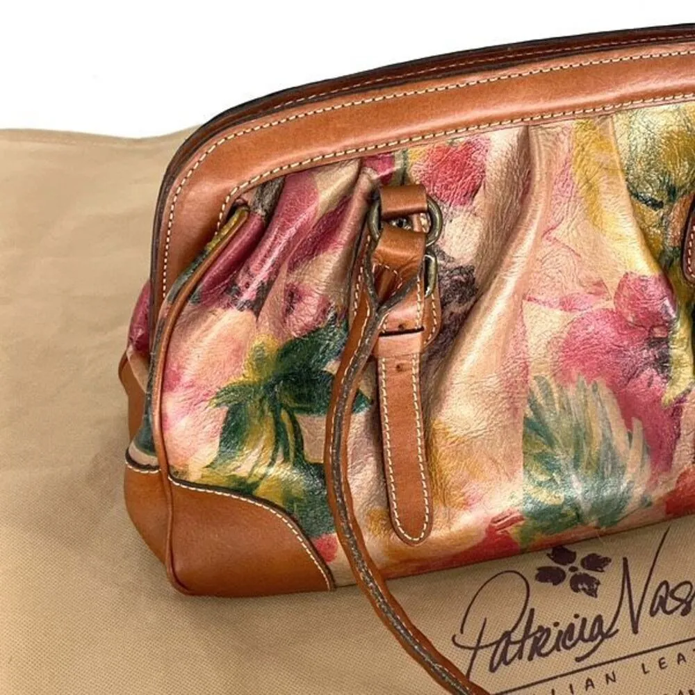 Patricia‎ Nash Womens Clairaut Floral Leather Shoulder Bag Multicolor OS - Image 3