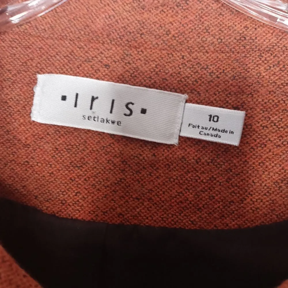 Iris Setlakwe rust color wool blend blazer Orange Size 10 - Image 7
