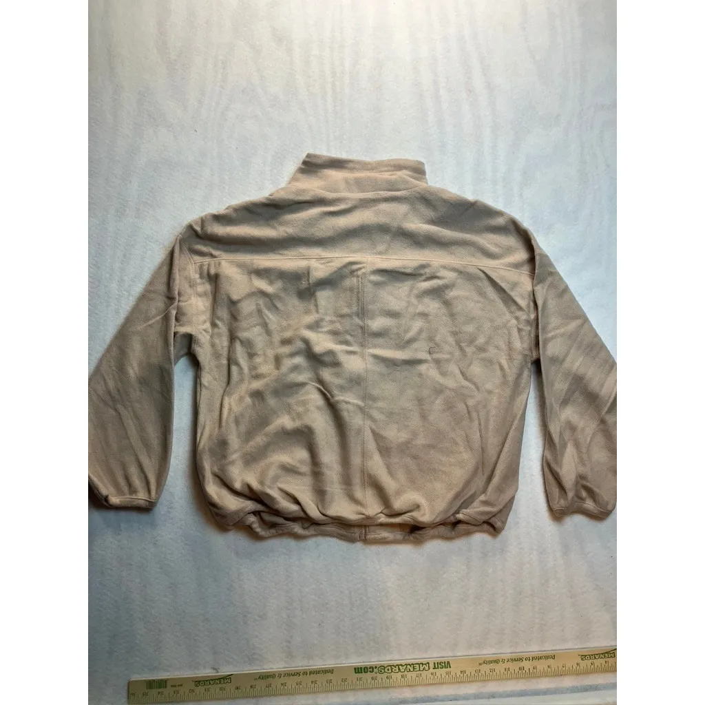 Perch by Blu Pepper Womens Fleece Zip Up Jacket Tan 2XL Cozy Minimalist New Size undefined - Image 8