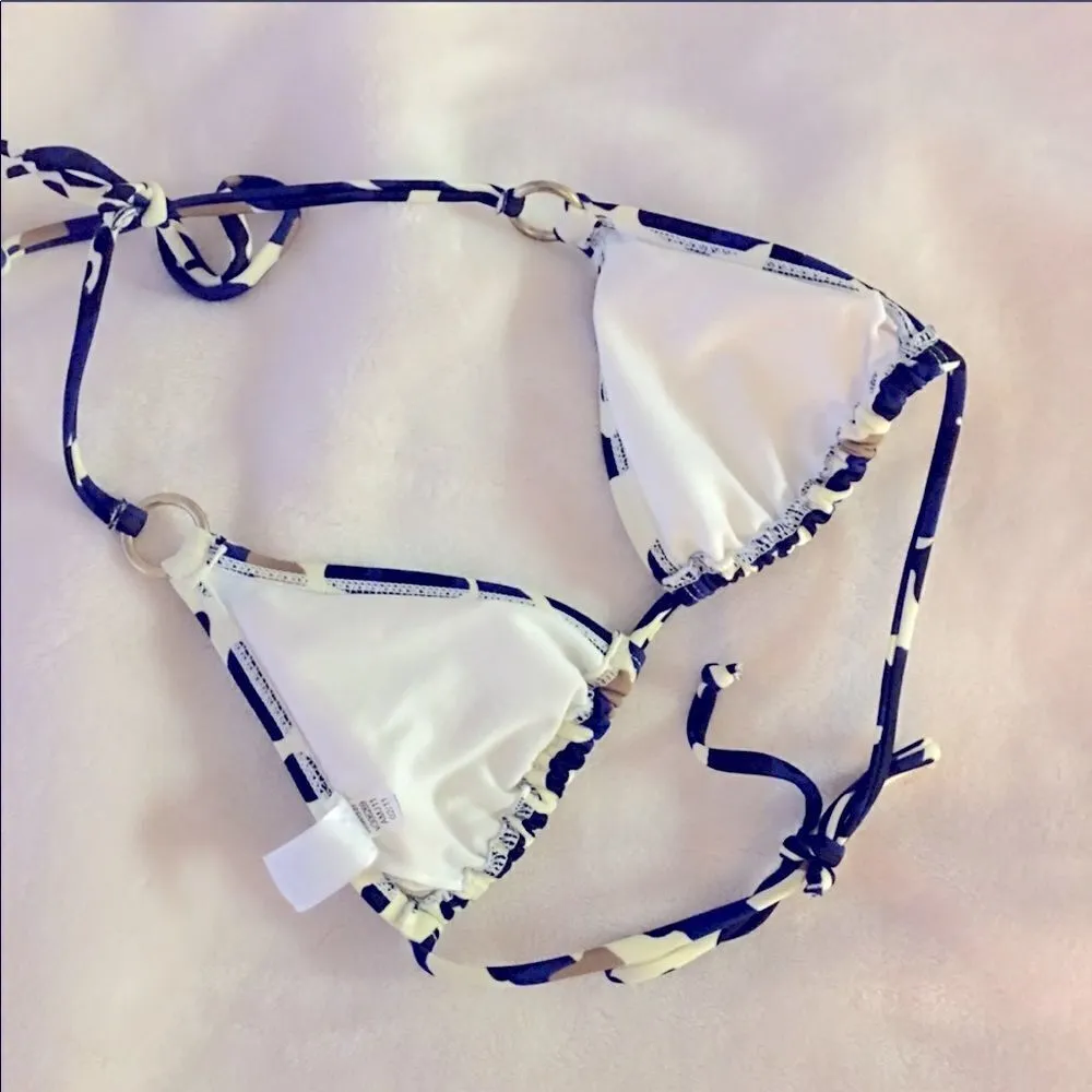 ✨ old navy leopard print navy triangle bikini✨ - Image 4