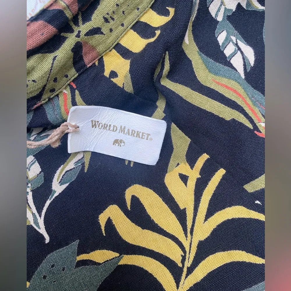 World Market pants Boho Harem Palazzo size S/M NWT Black - Image 4