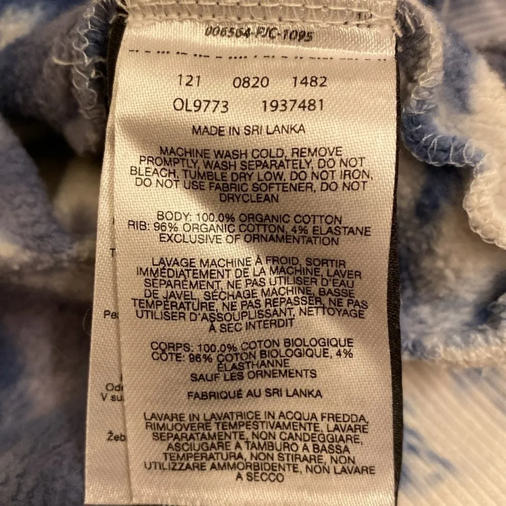 Womens Mountain Hard Wear Tie Dye Hoodie Extra Small Organic Cotton - Image 8