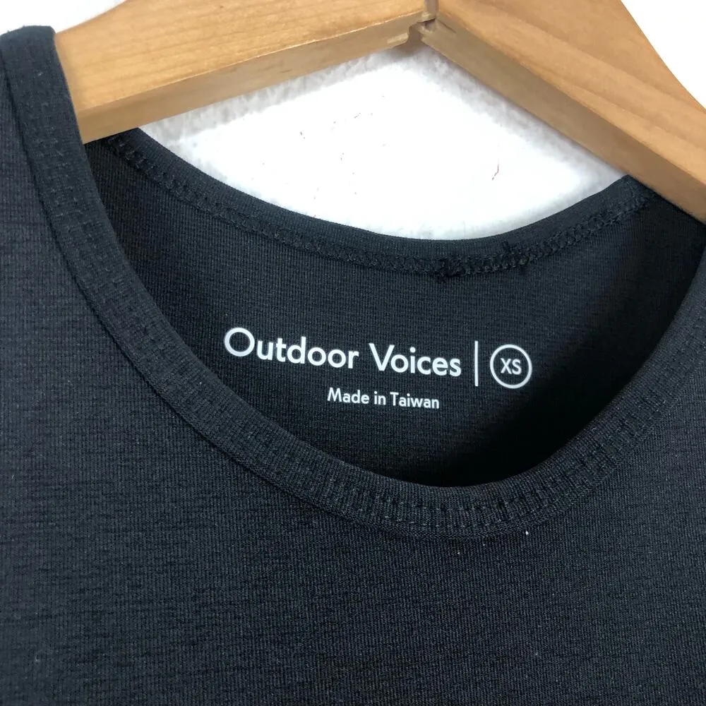 NWT Outdoor Voices Athena Mini Dress Size XS Black Racerback Workout Stretch - Image 5