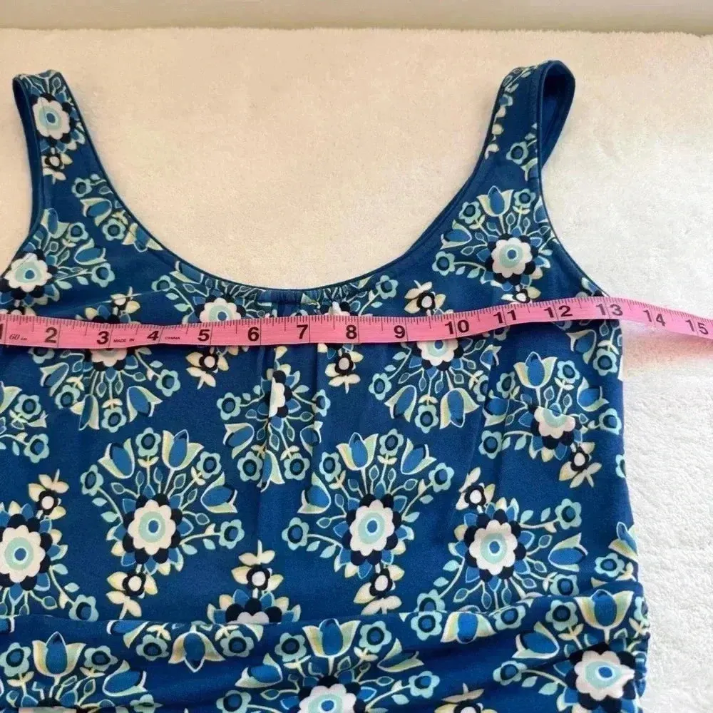 Boden Diana Maxi Dress in Blue/Green Floral Print Sz 4p Blue - Image 12