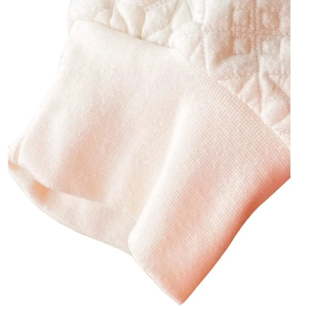 NWOT ~ MADEWELL Cream Quilted Knit Lace Up Cord Pockets Sweatshirt ~ LARGE - Image 8