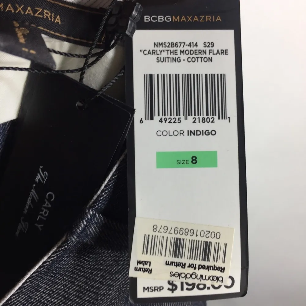 BCBGMAXAZRIA Flare Leg Carly Pant Indigo  8 - Image 3