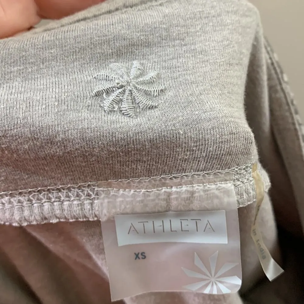 Athleta Crossroads Burnout Cinch Detail Gray Skirt - Image 2