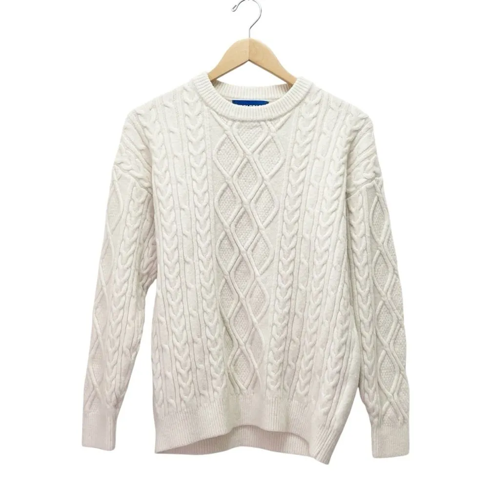 Aelfric Eden Cream Cable Knit 90s Fisherman Sweater Size XS Rory Gilmore Style - Image 2