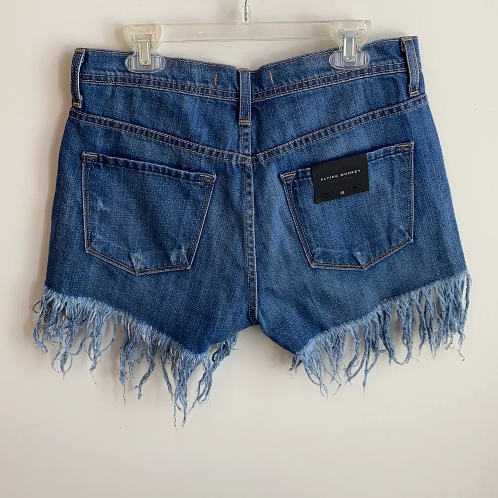 Vervet Flying Monkey Fringed Distressed Jean Shorts - Image 21