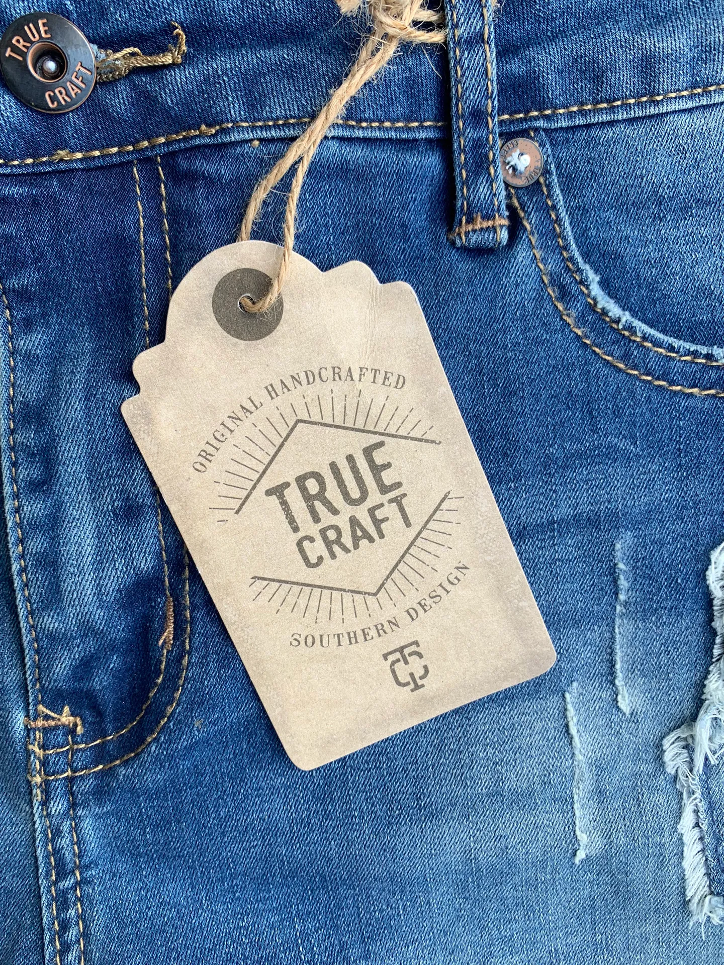 Denim Jean Shorts Super Soft Stretch Womens 15 New - Image 6