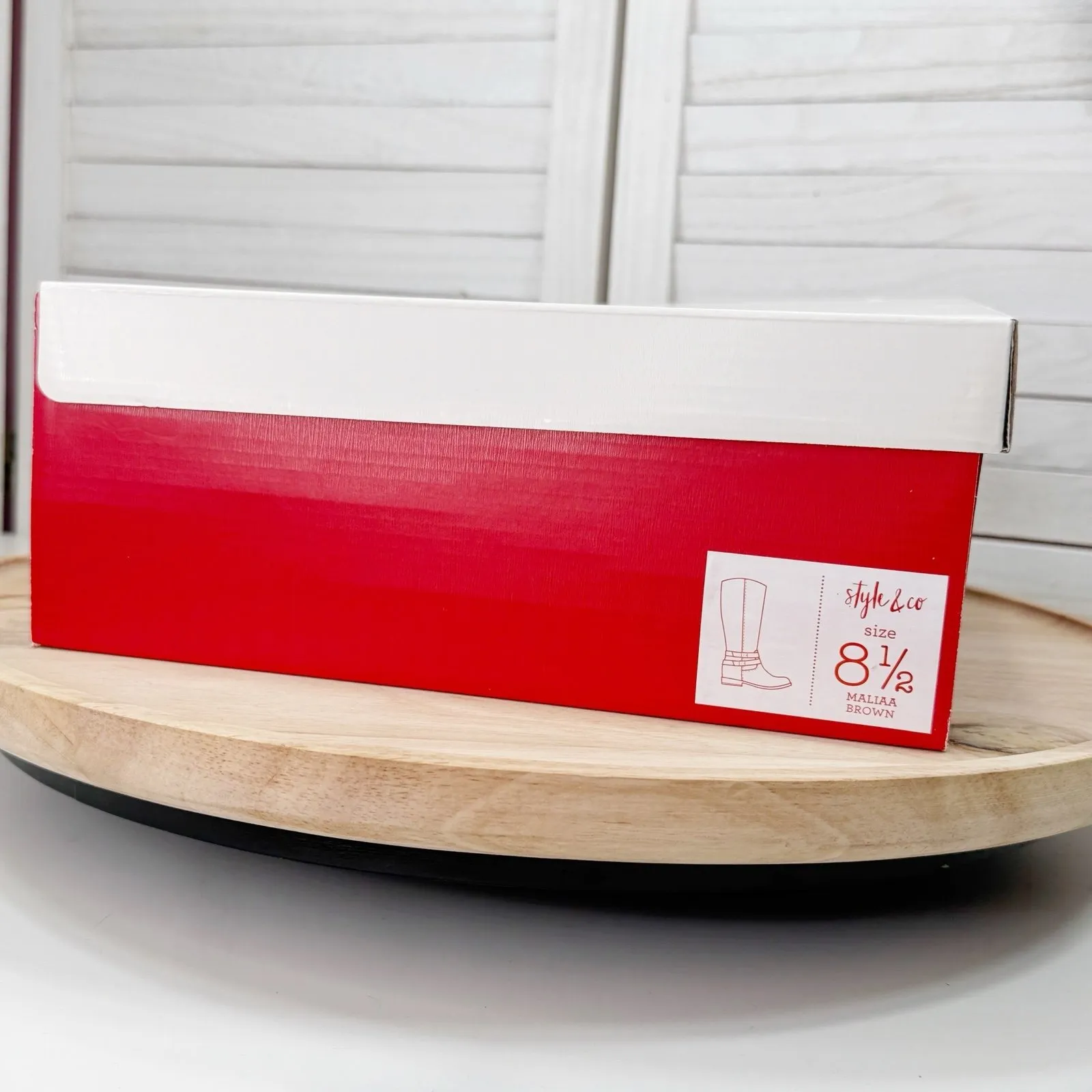 Style & Co Maliaa Buckled Knee High Equestrian Riding Boots Brown 8.5 - Image 11