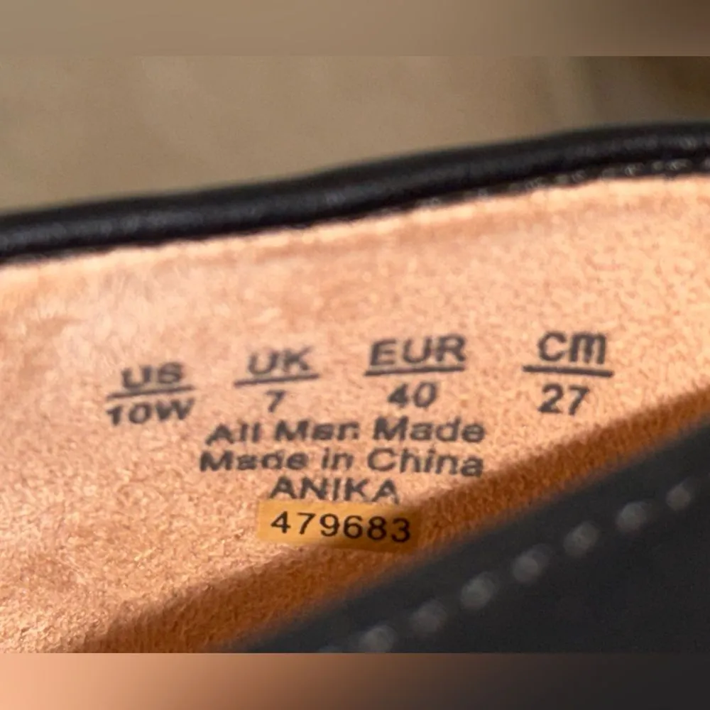 LifeStride Simply Comfort‎ Aliza Black Faux Leather Ballet Flats Size 10W - Image 9