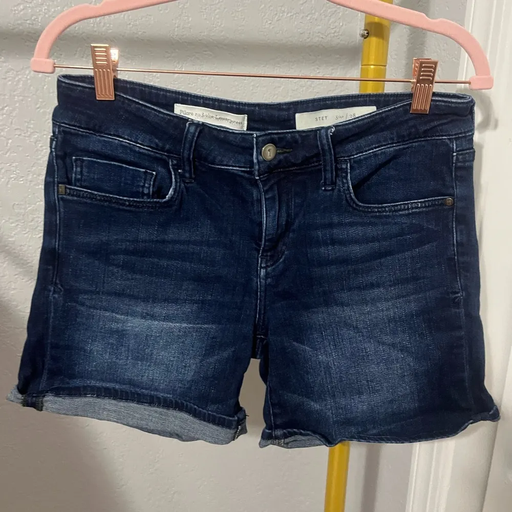 PILCRO by Anthropologie Stet shorts in dark wash - Image 2