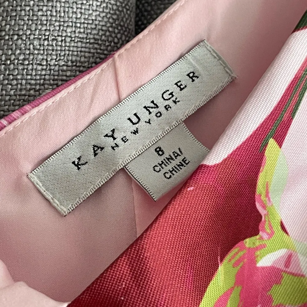 Kay Unger Fleur Walk Thru Jumpsuit Pink Size 8 - Image 7