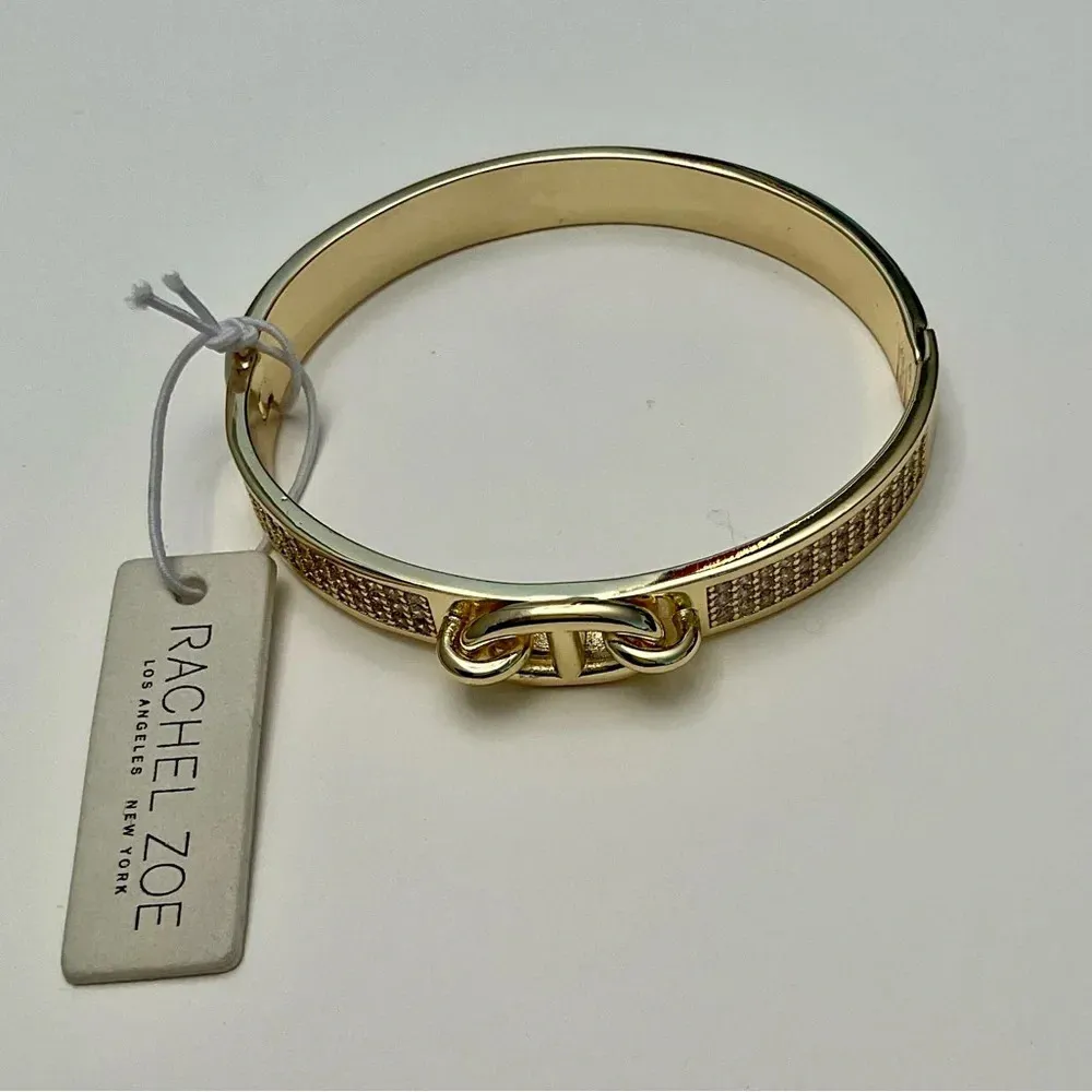 NWT Rachel Zoe Sterling Silver Bangle Bracelet - Image 2