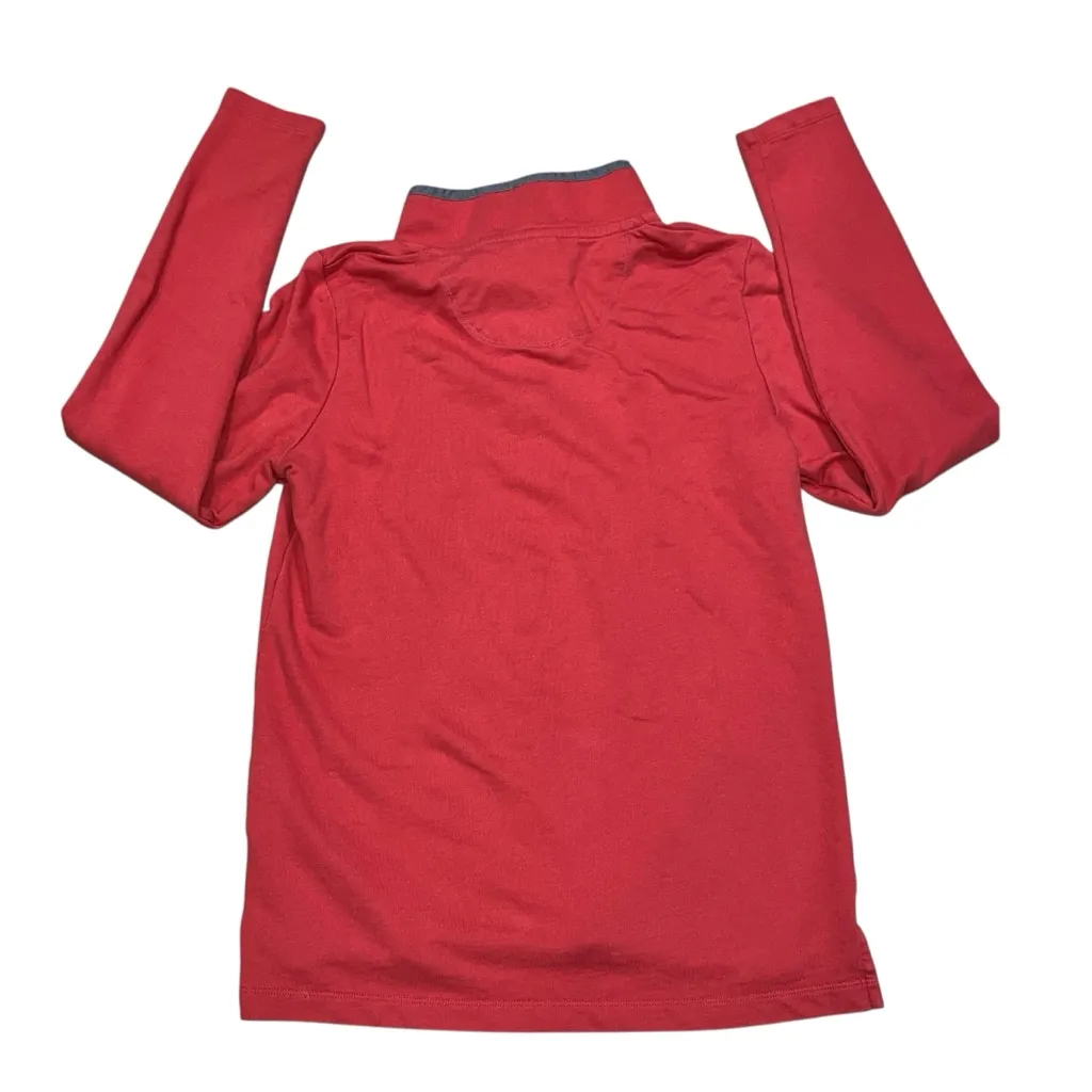 L.L. Bean Coral Red Pullover Rugby Sweater Women’s size XS - Image 5