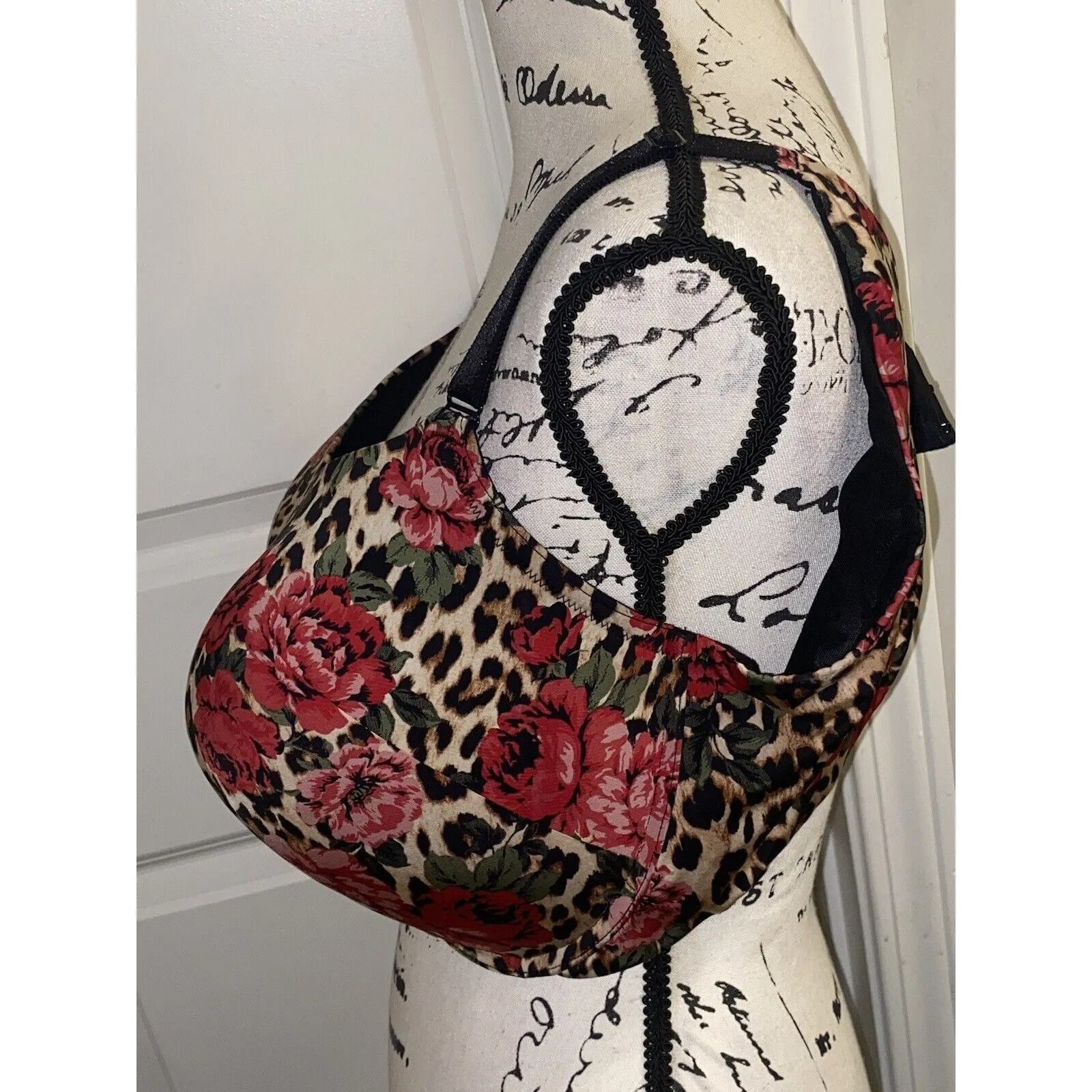 Torrid Curve Plus Leopard Floral Print Underwire Bra 46DD NWOTS - Image 5