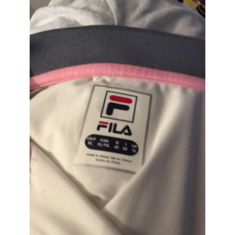 Fila Sleeveless golf Shirt Womens XL Pink Gray White - Image 4