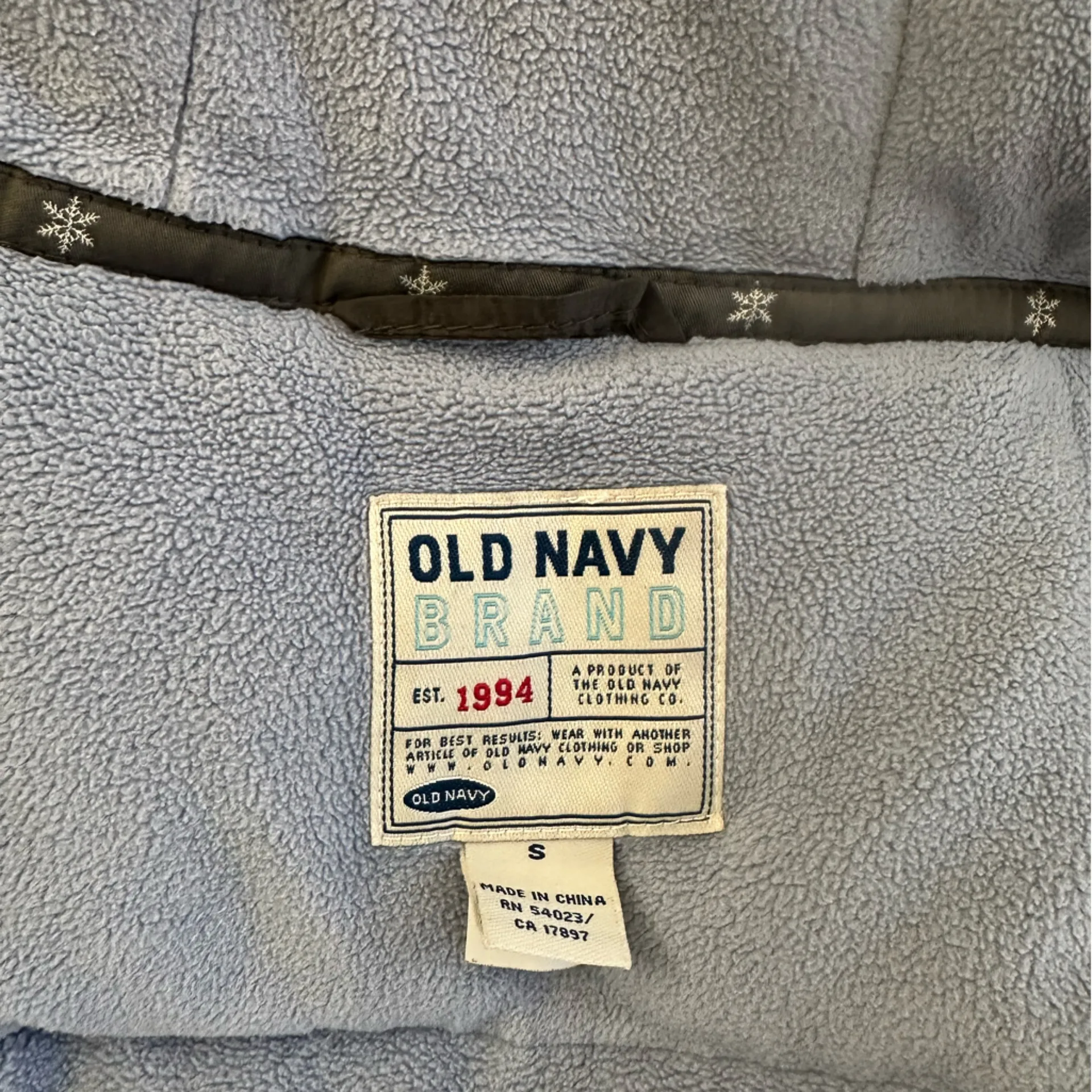 Old Navy Blue Fleece Jacket size s - Image 7