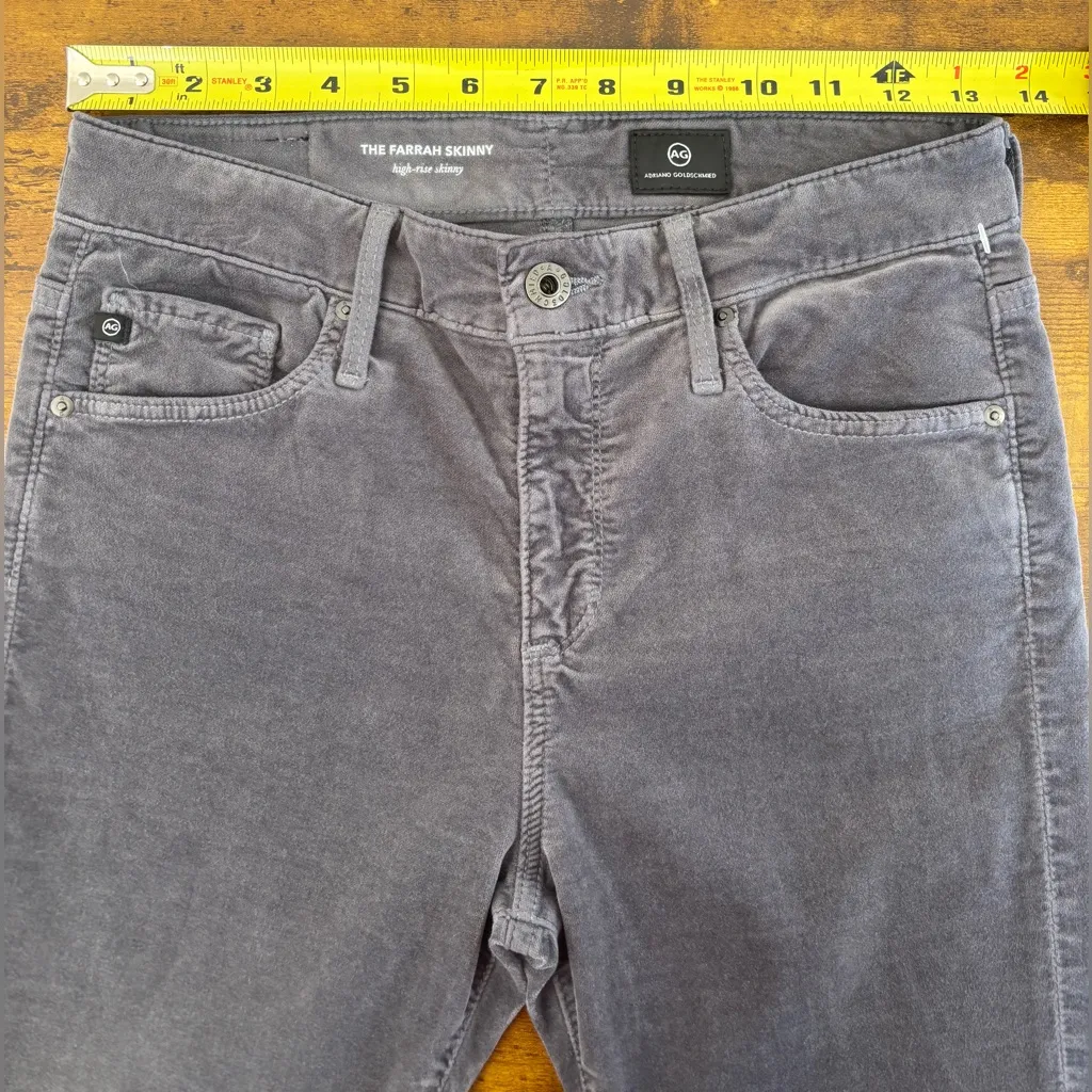 NWOT AG Adriano Goldschmied Women's 27 Charcoal The Farrah Skinny High Rise Pant - Image 6