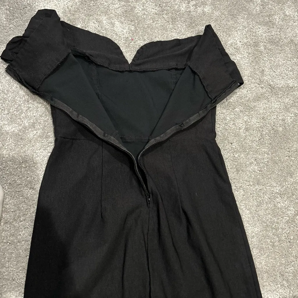 Lulus Off-the-Shoulder Bodycon Mini Dress Black Size Medium - Image 8