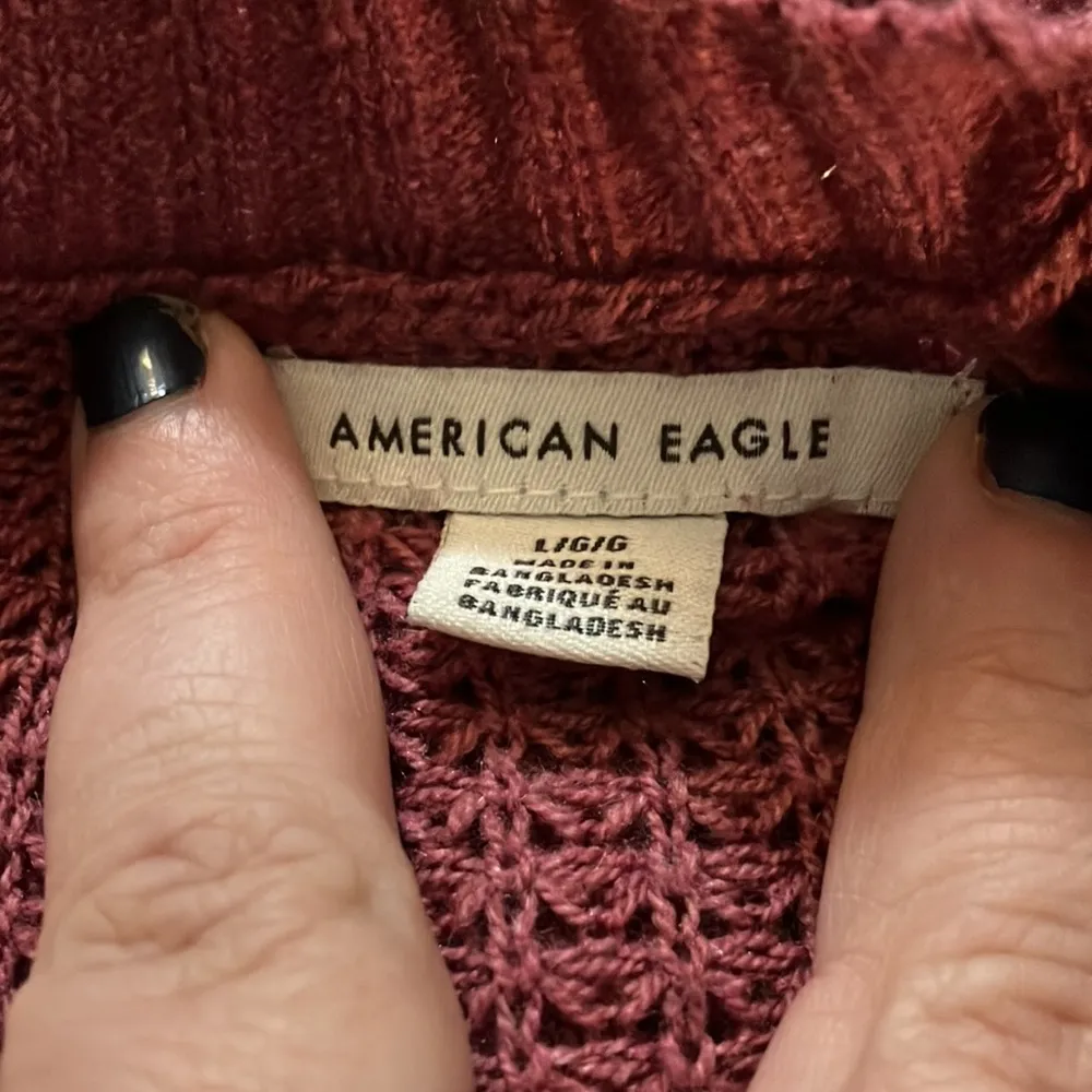 American Eagle Oversized Waffle Knit Sweater, Large - Image 5